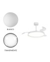 GLASS FAN * PLAFÓN / VENTILADOR 53 CM - BLANCO-TRANSPARENTE